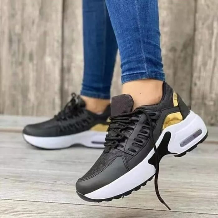 Lekkie Sneakersy na Platformie – Sportowe Półbuty Codzienne