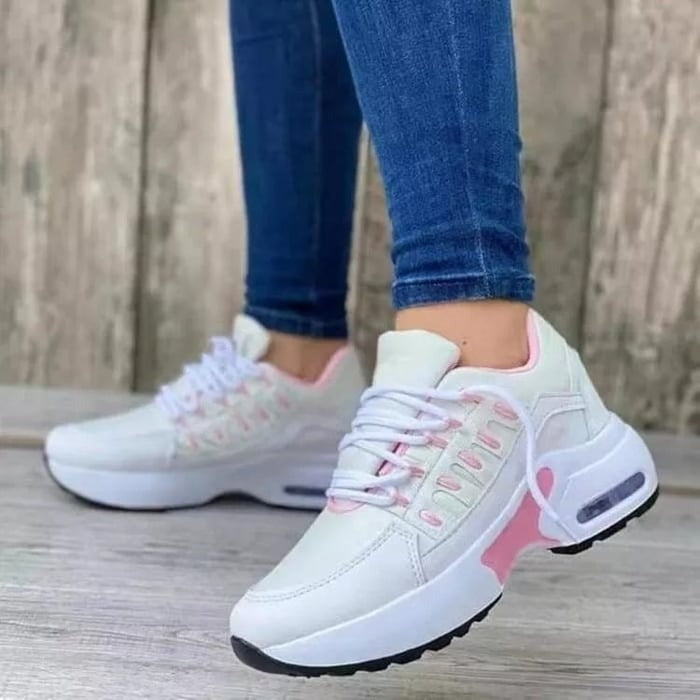 Lekkie Sneakersy na Platformie – Sportowe Półbuty Codzienne