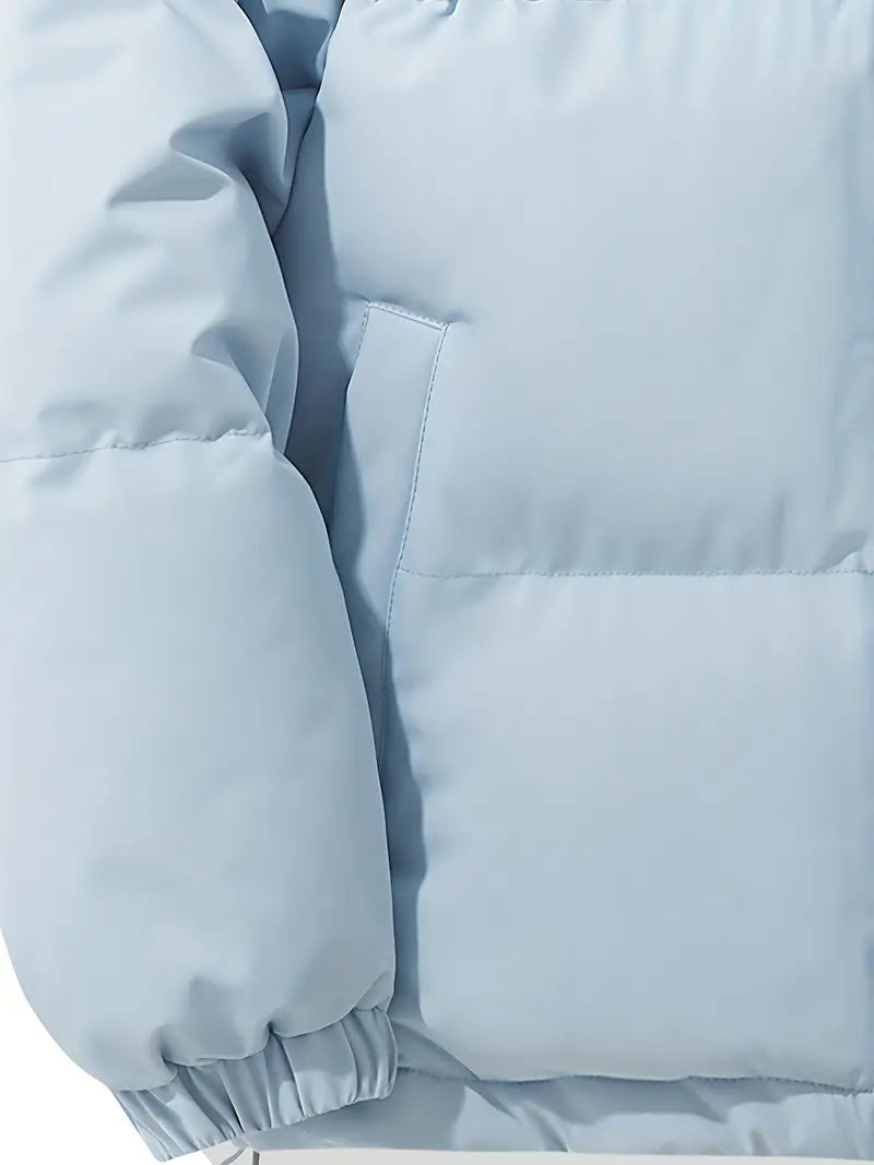 Kurtka Puchowa Damska Oversize Krótka Model Premium - Ciepła z Kapturem