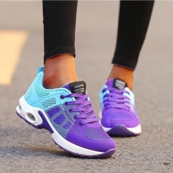 Damskie Buty Sportowe z Amortyzacją - Lekkie Sneakersy na Grubej Podeszwie