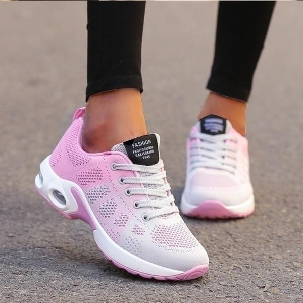 Damskie Buty Sportowe z Amortyzacją - Lekkie Sneakersy na Grubej Podeszwie
