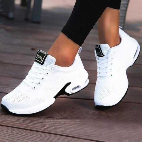 Damskie Buty Sportowe z Amortyzacją - Lekkie Sneakersy na Grubej Podeszwie