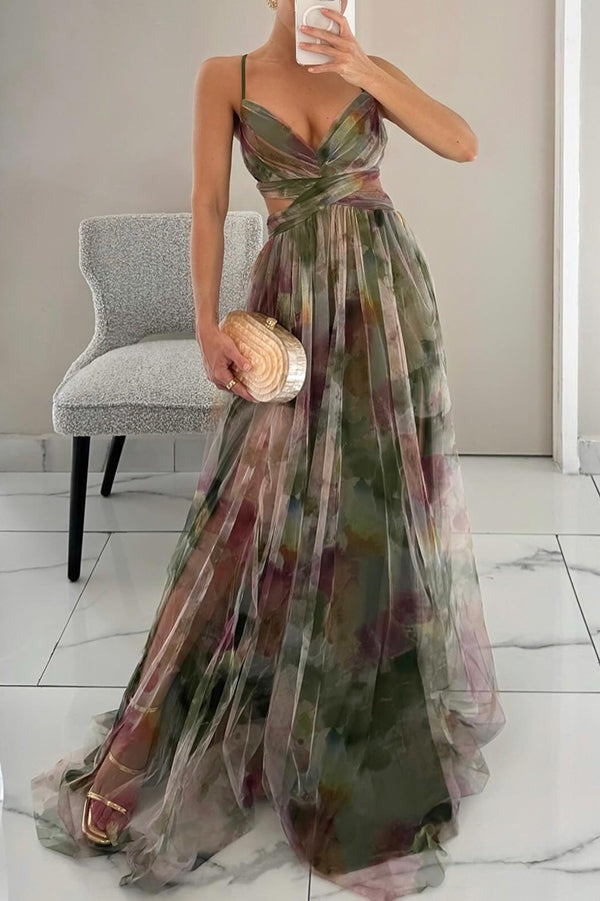 Sukienka Maxi w Kwiaty – Długa Letnia Sukienka Damska