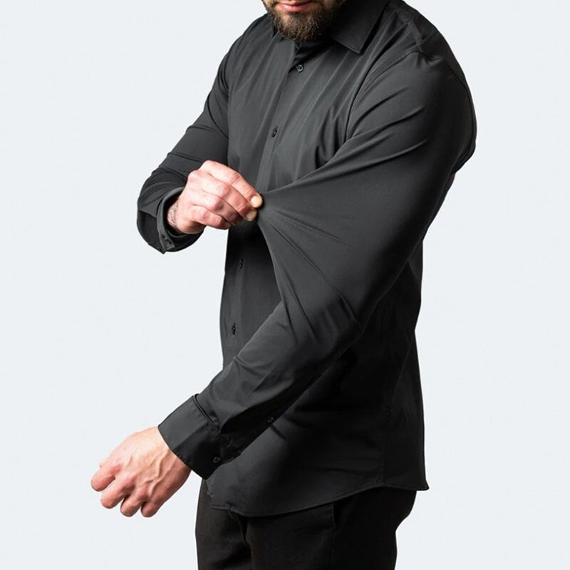 Koszula Męska Slim Fit – Wizytowa Koszula z Długim Rękawem