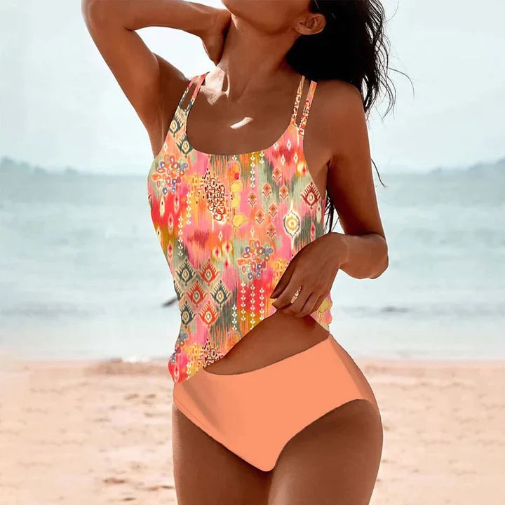 Komplet Bikini z Wzorem Mandali - Strój Kąpielowy