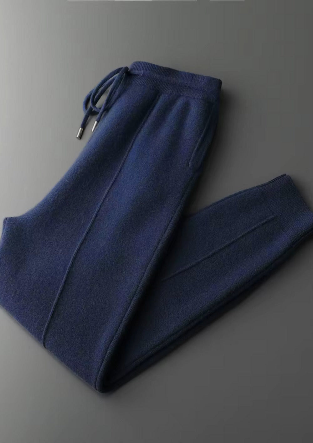 Komplet Dzianinowy Męski – Bluza Rozpinana i Dopasowane Spodnie