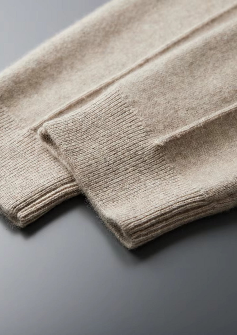 Komplet Dzianinowy Męski – Bluza Rozpinana i Dopasowane Spodnie