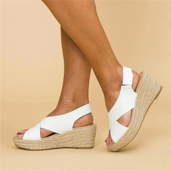 Letnie Espadryle Damskie na Koturnie – Stylowe Sandały z Plecioną Podeszwą
