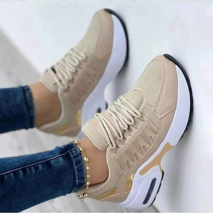 Lekkie Sneakersy na Platformie – Sportowe Półbuty Codzienne