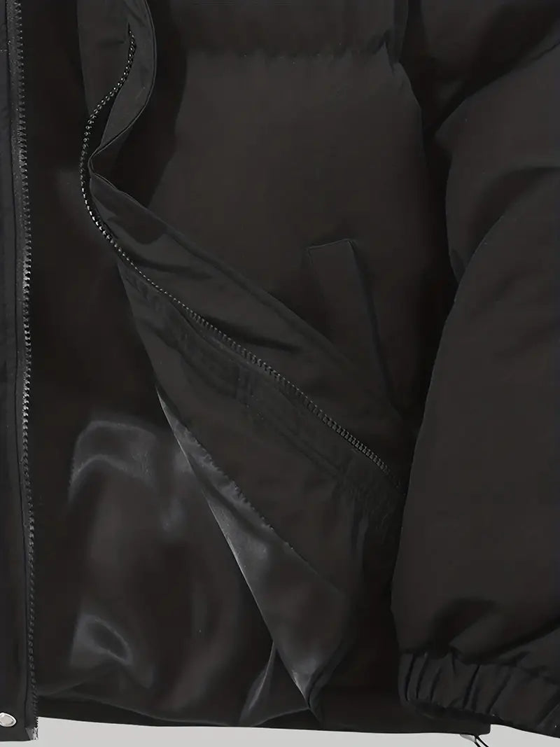 Kurtka Puchowa Damska Oversize Krótka Model Premium - Ciepła z Kapturem