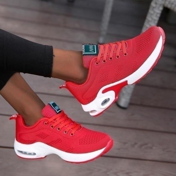 Damskie Buty Sportowe z Amortyzacją - Lekkie Sneakersy na Grubej Podeszwie