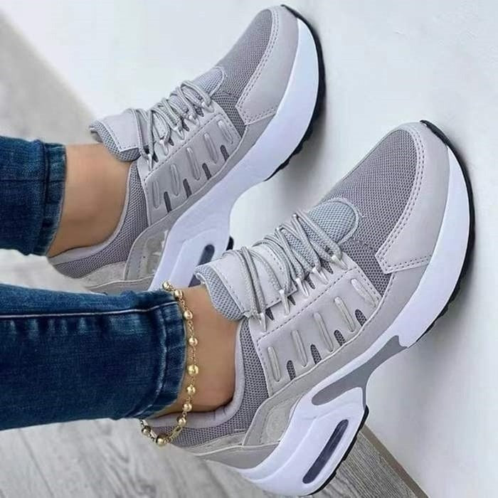 Lekkie Sneakersy na Platformie – Sportowe Półbuty Codzienne