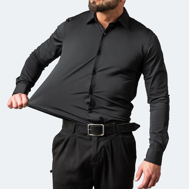 Koszula Męska Slim Fit – Wizytowa Koszula z Długim Rękawem