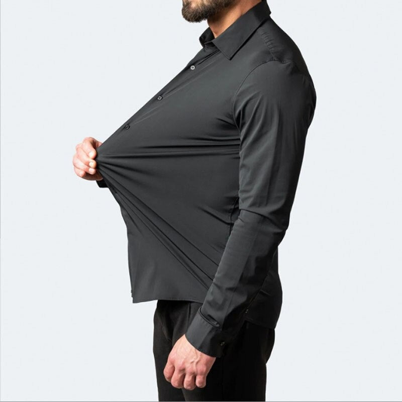 Koszula Męska Slim Fit – Wizytowa Koszula z Długim Rękawem
